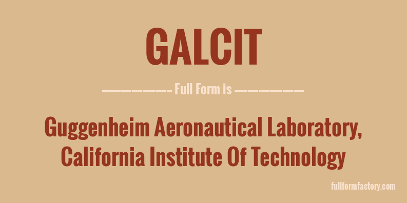galcit-full-form