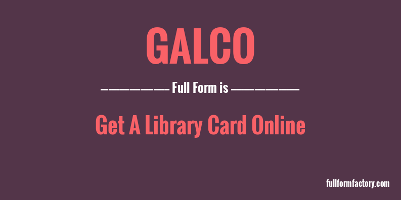 galco-full-form