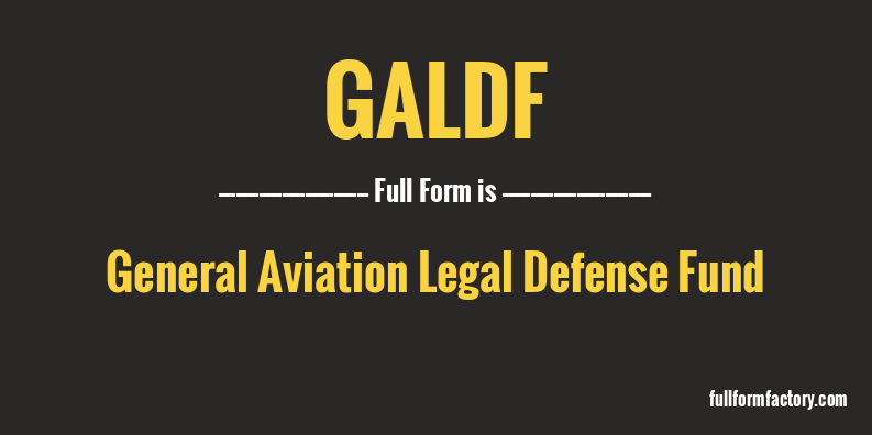 galdf-full-form