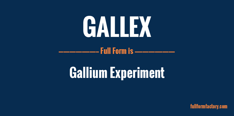 gallex-full-form