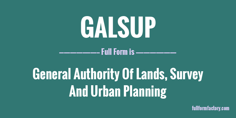 galsup-full-form