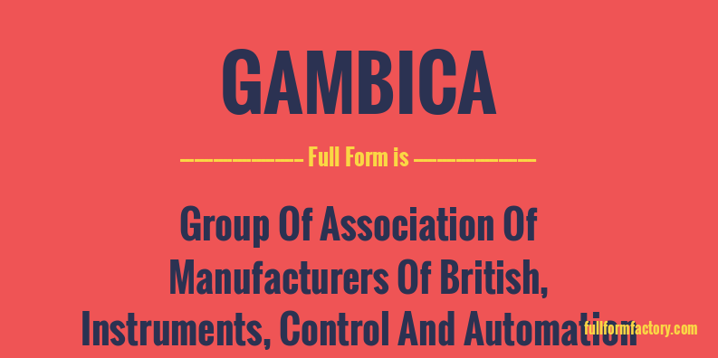 gambica-full-form