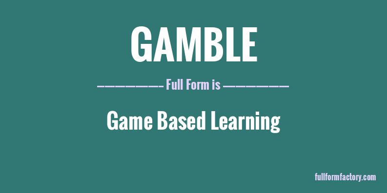 gamble-full-form