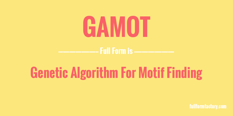 gamot-full-form