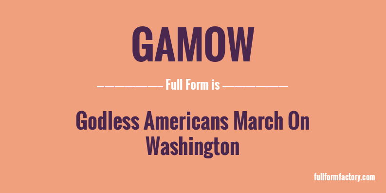 gamow-full-form