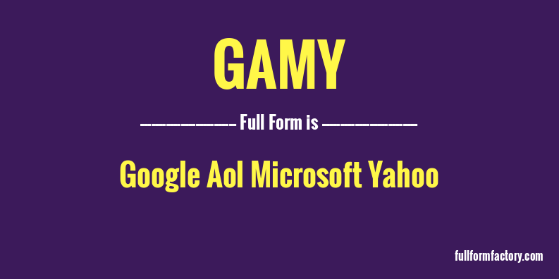gamy-full-form