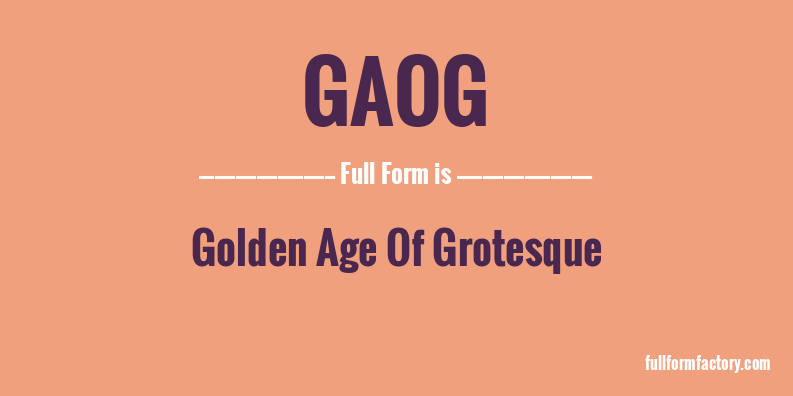 gaog-full-form