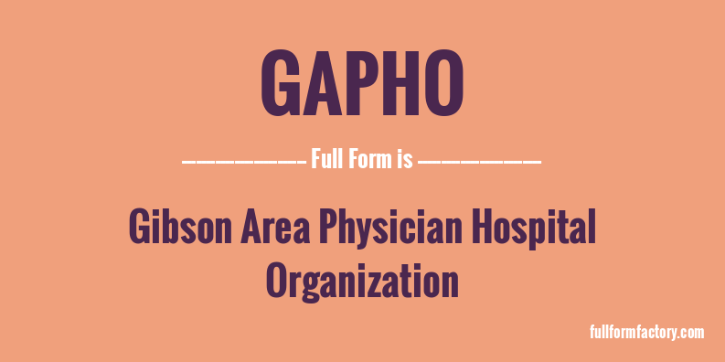 gapho-full-form