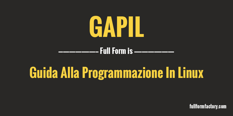 gapil-full-form
