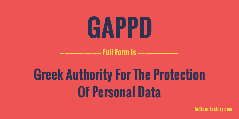 gappd-full-form