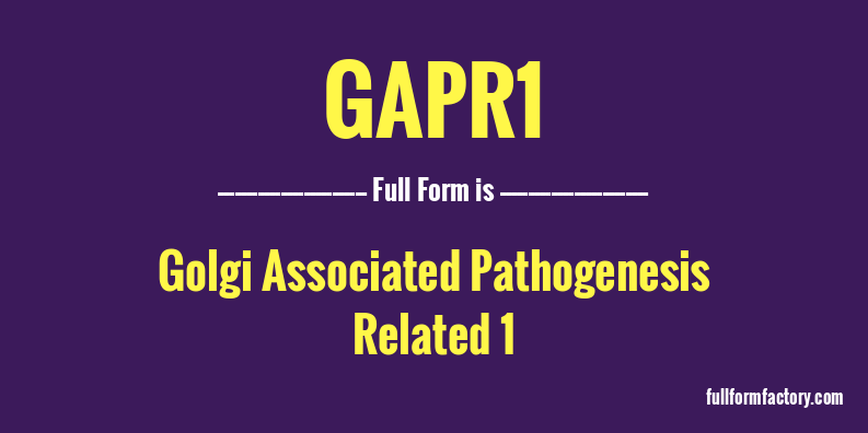 gapr1-full-form