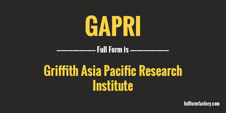 gapri-full-form
