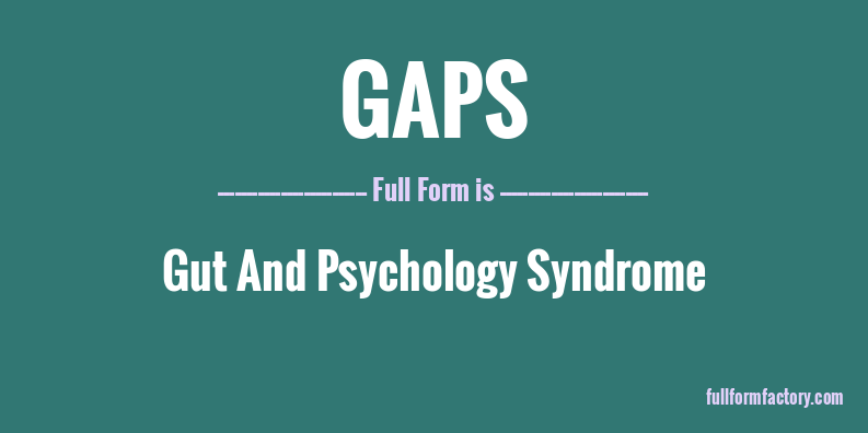 gaps-full-form