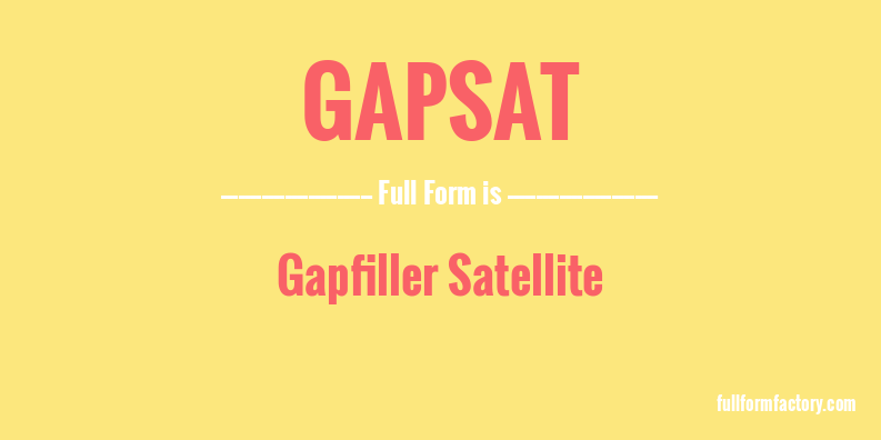 gapsat-full-form
