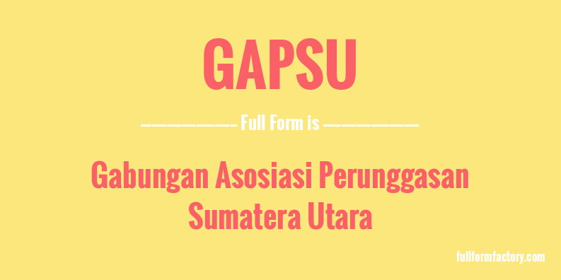 gapsu-full-form