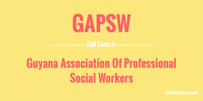 gapsw-full-form
