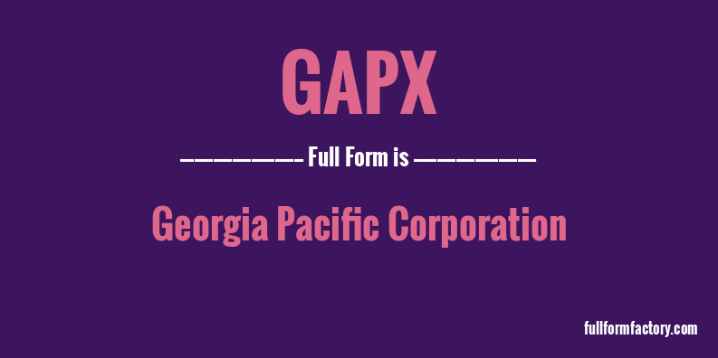 gapx-full-form