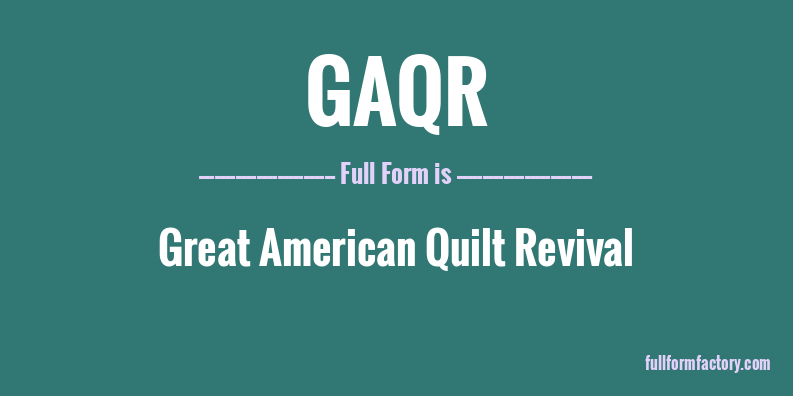 gaqr-full-form