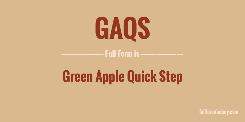 gaqs-full-form