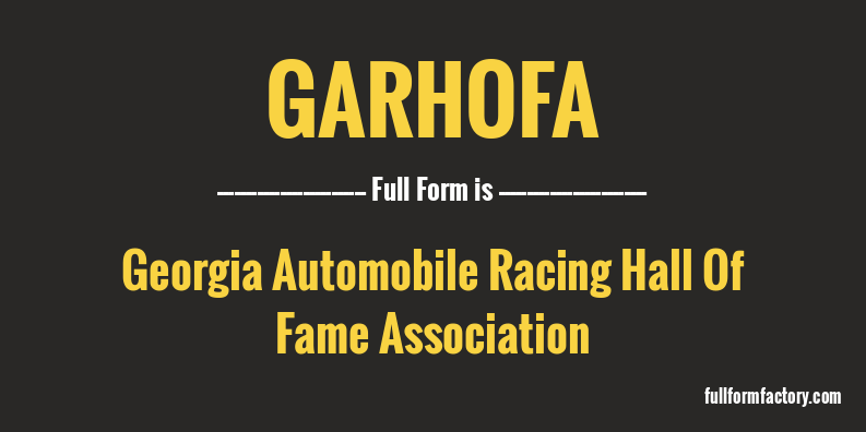 garhofa-full-form