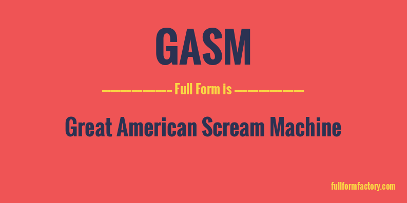 gasm-full-form