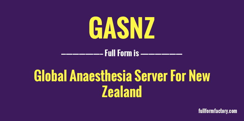 gasnz-full-form