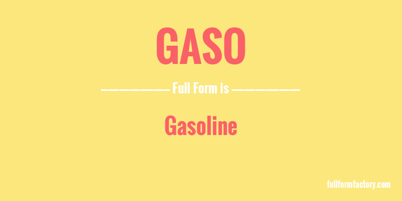 gaso-full-form