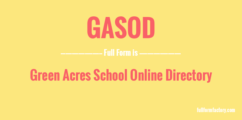 gasod-full-form