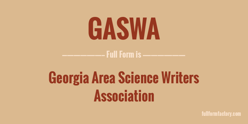 gaswa-full-form