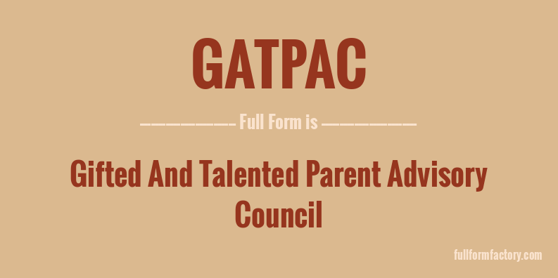 gatpac-full-form