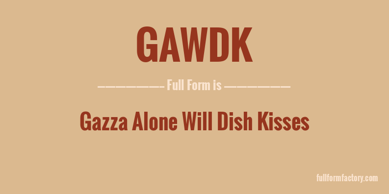 gawdk-full-form