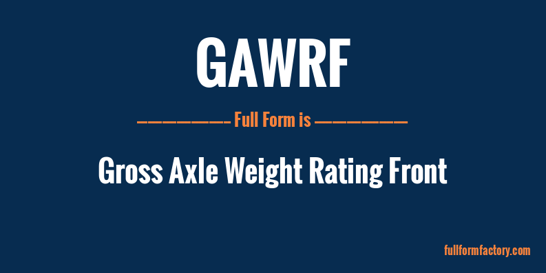 gawrf-full-form