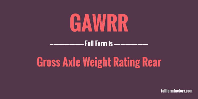 gawrr-full-form