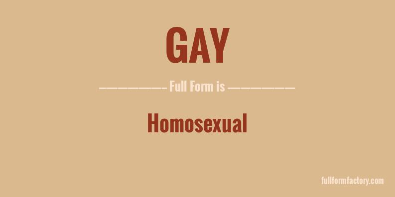 gay-full-form