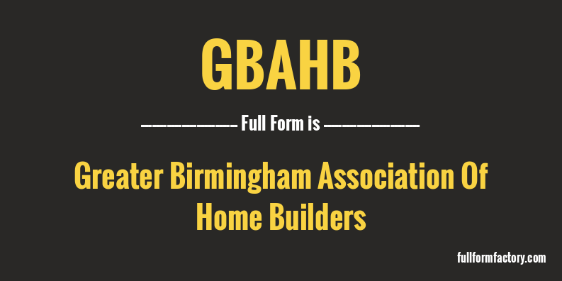 gbahb-full-form