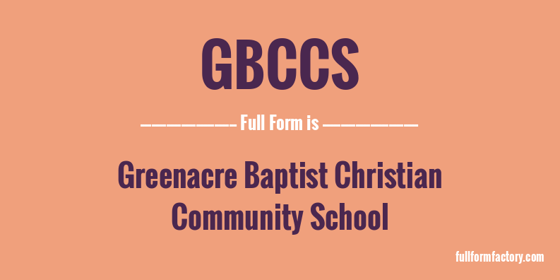 gbccs-full-form