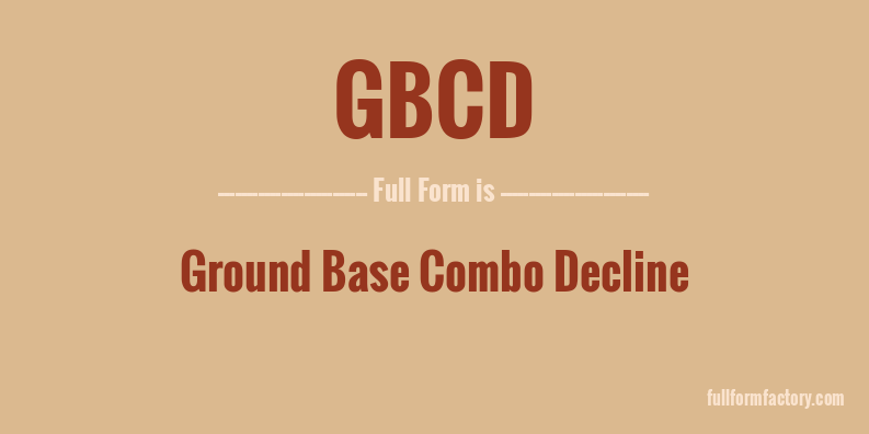 gbcd-full-form