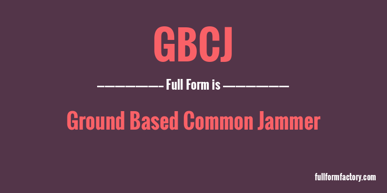 gbcj-full-form