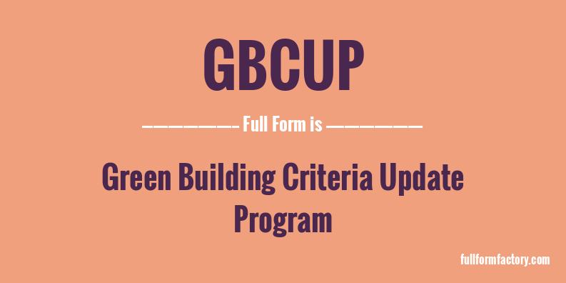 gbcup-full-form
