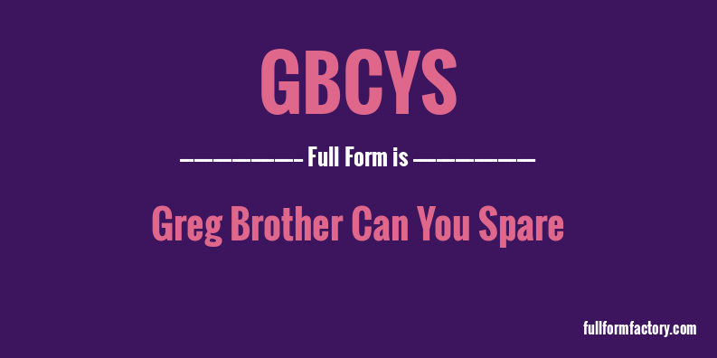 gbcys-full-form