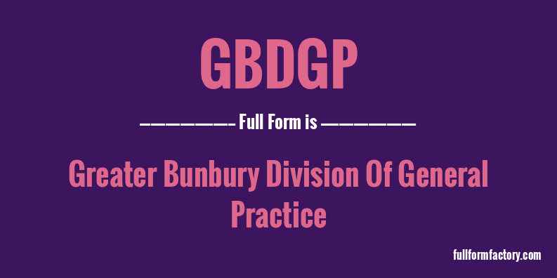 gbdgp-full-form