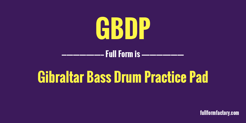 gbdp-full-form