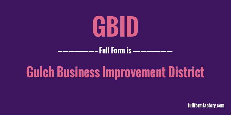 gbid-full-form