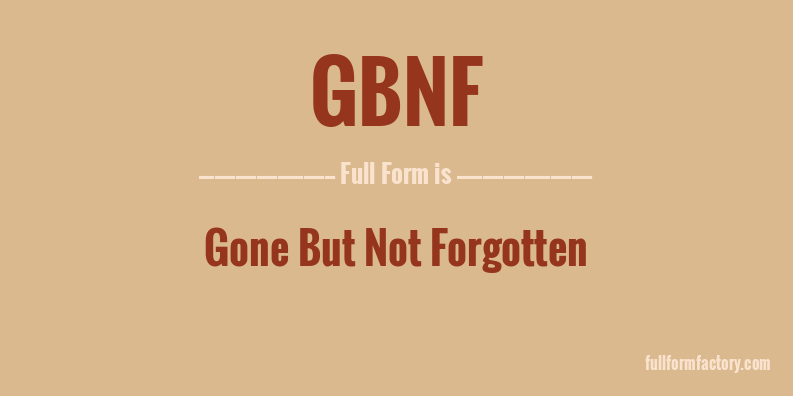 gbnf-full-form