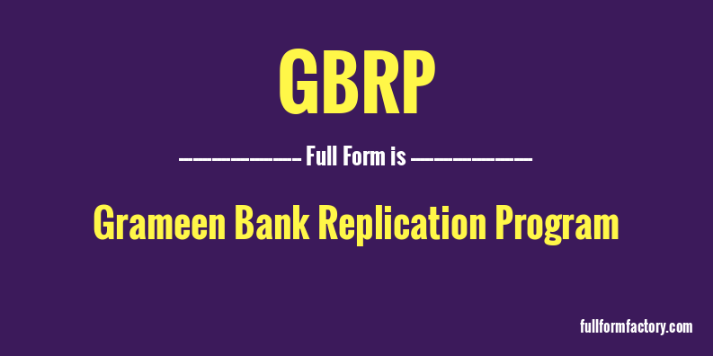 gbrp-full-form