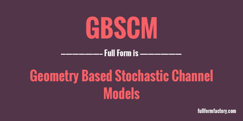 gbscm-full-form