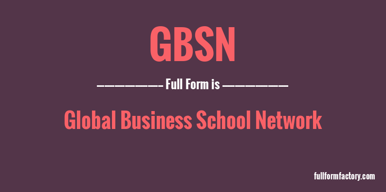 gbsn-full-form
