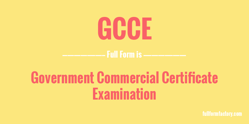 gcce-full-form