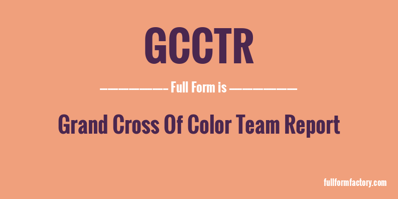gcctr-full-form