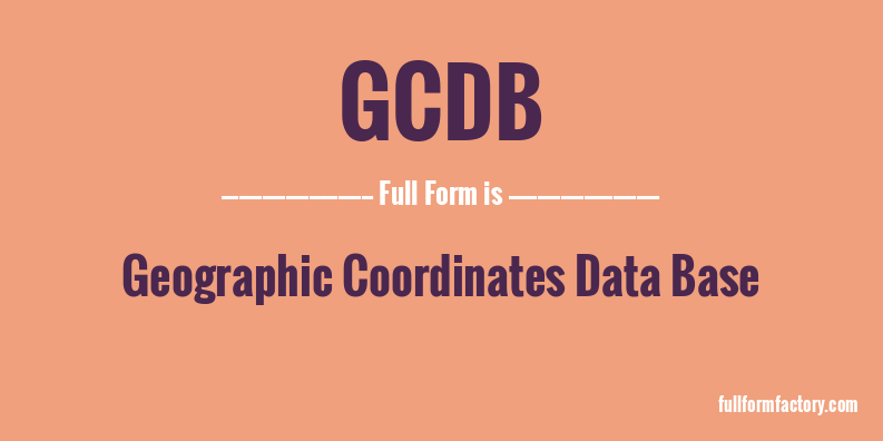 gcdb-full-form